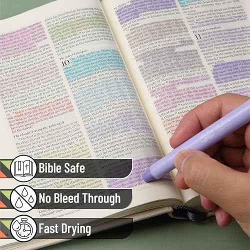 Mr. Pen- Gel Highlighters, 14 Pack, Ethereal Pastel Colors, Bible Highlighters for Bibles That Do Not Bleed