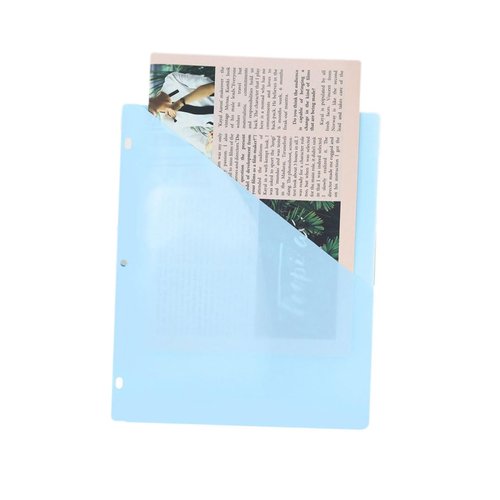 OSALADI 1set Document Bags Transparent Binder Pockets for Office Storage Lightweight Material File Folders for Organizing Items and Supplies 5sheets