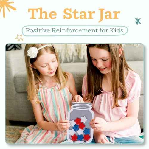 The Original Star Jar- Star Jar Reward Chart for Kids, Star Chart for Potty Training, Chore Chart for Kids Reward Jar, Magnetic Reward Jar Classroom, Reward Jars for Kids (Superhero Collection)