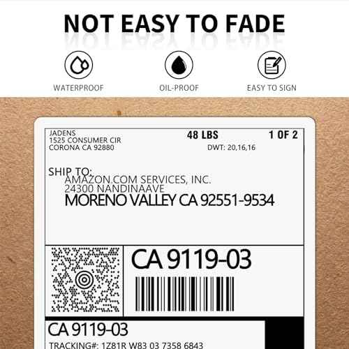 JADENS 2 Rolls Thermal Label Paper, 4¡¿6'' Compatible with C10