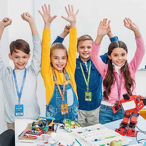 8 Pcs Writeable Hall Passes for Classrooms, Unbreakable PVC Hall Lanyards Passes for Hall Bathroom Library Office Boy Girl and Nurse Ideal for Classroom School Supplies. (Abstract)