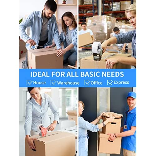 JARLINK Clear Packing Tape (36 Rolls), Heavy Duty Packaging Tape for Shipping Packaging Moving Sealing, 1.88 inches Wide, 55 Yards Per Roll, 1980 Total Yards