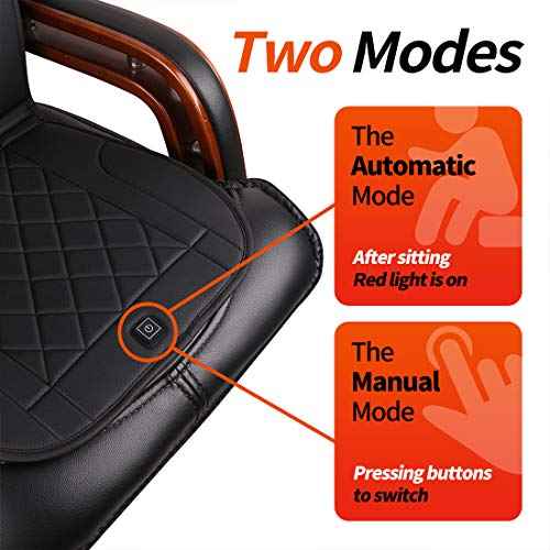 Heated Seat Cushion with Pressure-Sensitive,Heated Seat Cover for Home, Office and More