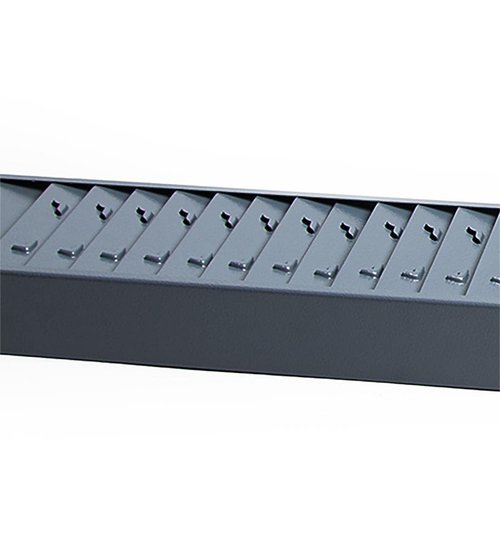 EASY LIFE PRODUCTS TIME CARD RACK - G, Metal, 2x5x30 inches, Gray