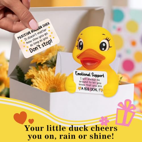 You Found a Duck Positive Emotional Support Rubber Duck Yellow Uplifting Gift
