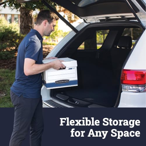 Bankers Box 20-Pack Medium-Duty File Storage Boxes with Lids, Letter & Legal