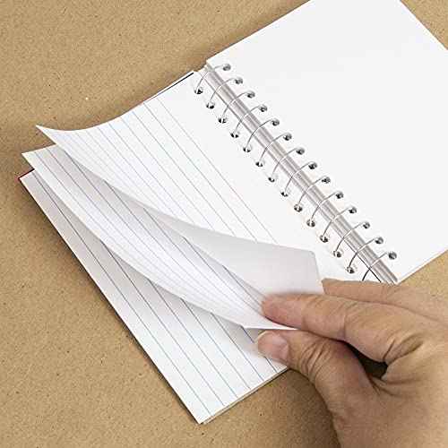 BAZIC Products Ruled Index Cards Book 3" X 5" 1800 Count, Spiral Bound Memo, White Flashcards, Ruled Lined Card for Learning Memory Reminder (50/Pack), 36-Packs