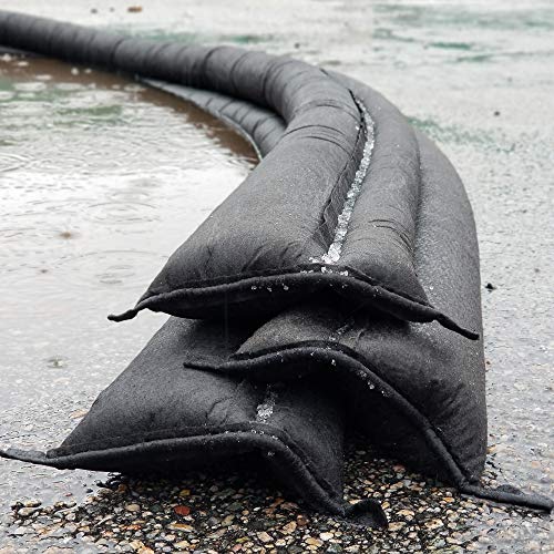 Quick Dam 5ft Water-Activated Flood Barriers Pack of 2 - Flood Control & Erosion Prevention