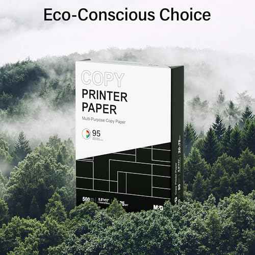 M&G Multipurpose Copy Printer Paper, 8.5 x 11, 20lb, 1 Ream (500 Sheets), 95 Bright, White