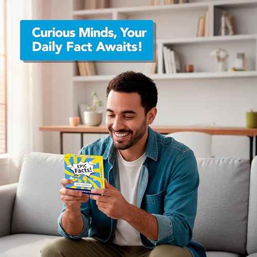 2026 Epic Facts Daily Desktop Calendar | Day To Day Tear Off Calendar with 365 Interesting Mental Floss Facts for Everyday of the Year, Fun Box Calendar Gift For Men or Women, Christmas Stocking Stuffer Gift for Home or Office