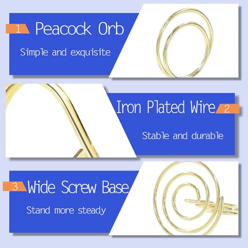 10 Pcs Gold Table Number Holders for Weddings and Events