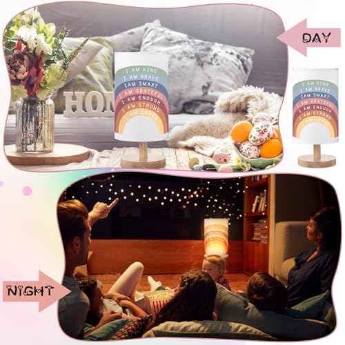 Classroom Lamp Calming Corner Decor Cozy Center 11. 61 Inches Small Bedside Desk Lamp USB Rainbow Reading Book Center Supplies for Home Bedroom Playroom Nursery