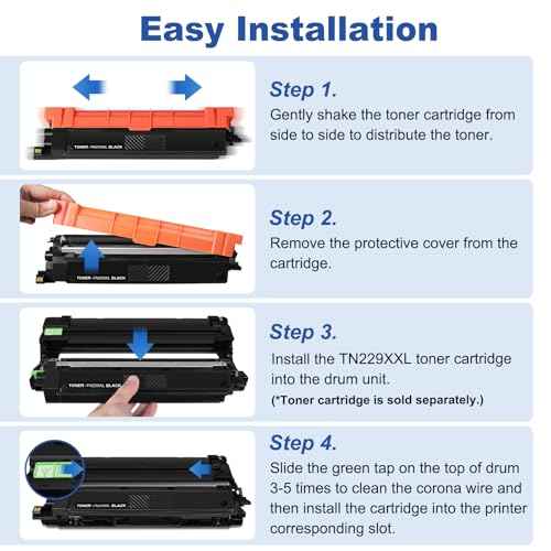 TN229XL Black TN229XLBK Toner Cartridge Replacement for Brother TN229XL TN229 Black Toner Cartridge Works for Brother HL-L3220CDW HL-L3280CDW HL-L8245CDW MFC-L3720CDW MFC-L3780CDW Printers - 1 Pack