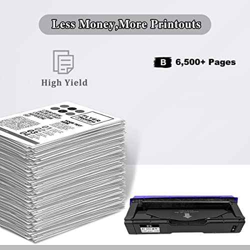 TOPRINT SP C252 C262 C252HA C262HA Compatible Toner Cartridge Print Cartridge Black High Capacity 6500 Pages for Ricoh SP C252 C252DN C252SF C262 C262Dnw C262SFNW Printers
