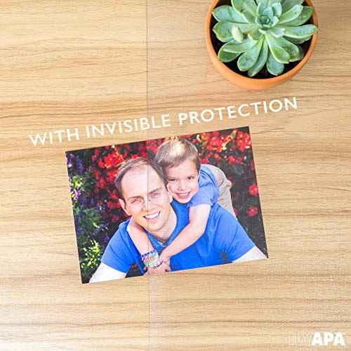 Ilyapa Office Desk Pad, Clear Textured Mat - 47x23 Inch Plastic Clear Desk Protector for Home or Office, Computer Mat Full Mouse Pad (47 x 23 Inch)