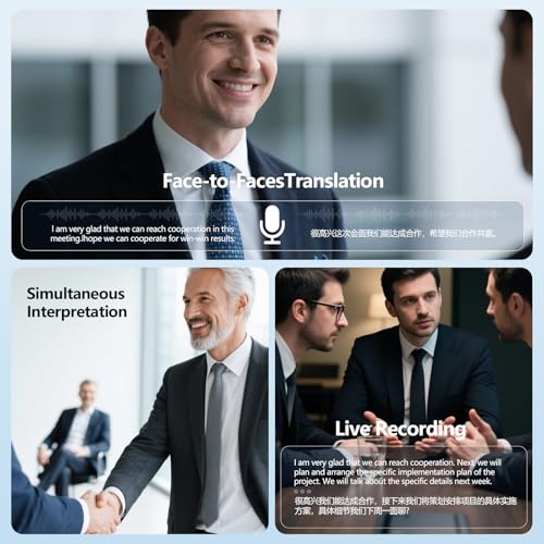 Translation Earbuds Real Time - AI 144 Language Translator Earbuds, Audifonos Traductores Ingl?s Espa?ol, 3-in-1 Translating Device, Translate Ear Buds for Travel Learning with Charging Case Black