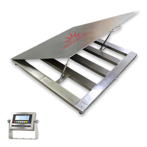 Liberty LS-800 Washdown Floor Scale - NTEP Certified for Trade | 48" x 48" | 2500 lbs Capacity