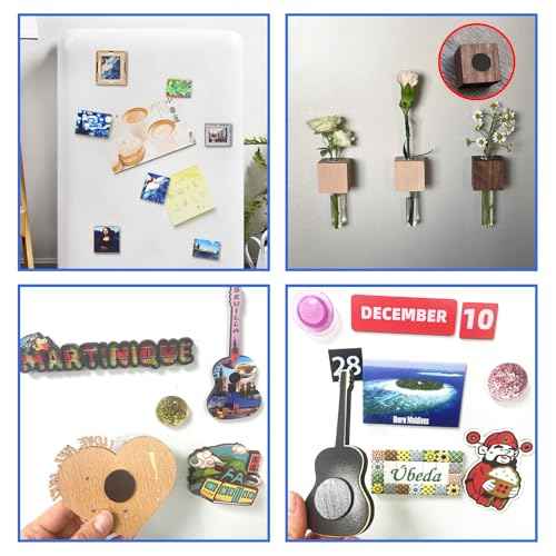 36Pack, Round Magnets Dots Peel and Stick, (Diameter 0.8" x 0.08" Thick) Precut Magnetic Tapes with Adhesive Backing, Circle Flexible Magnets for DIY, Art Projects, whiteboards & Fridge