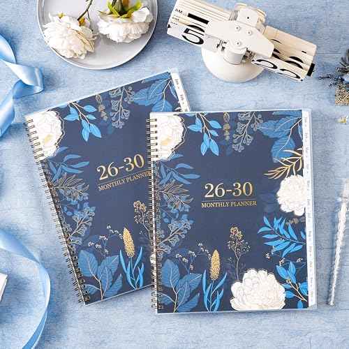 2026-2030 Monthly Planner - 5 Year Planner/Calendar 2026-2030, 11" x 9", 2026 Calendar Planner, Jan 2026 - Dec 2030, Tabs, Back Pocket, Holidays, Twin-Wire Binding, Note Pages