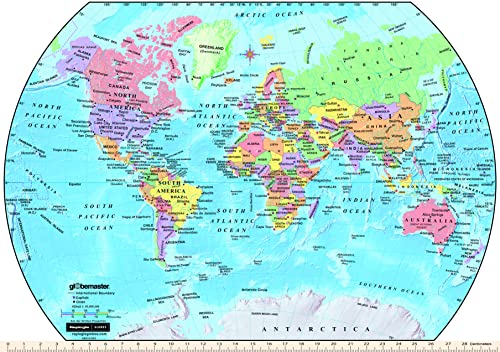 Replogle Blue Ocean Educational World Globe 12 Inch Raised Relief & Bonus Map