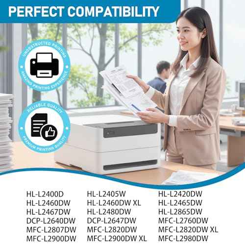 DR830 Drum Unit Compatible Replacement for DR-830 TN830 Drum Unit for DCP-L2640DW HL-L2405W HL-L2460DW HL-L2480DW MFC-L2820DW MFC-L2900DW HL-L2400D Printer(No Toner, 2 Pack)