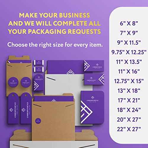 APQ Tab Lock Rigid Mailers 18 x 24 Inches. Pack of 5 Brown Double Wall Cardboard Envelope Mailers. Sturdy Stay Flat Mailers for Photos, Documents, and Artworks. Shipping Photo Mailer Envelopes
