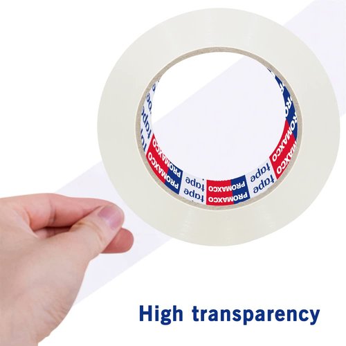 Heavy Duty Packing Tape - Ultra Strong Clear Tape | 6 Rolls, 390 Yards Total, 2.8 Mil Thickness