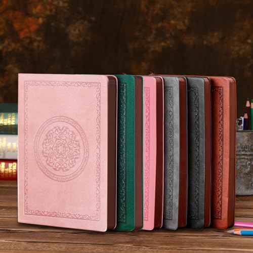2026 Leather Vintage Journal Notebook,300 Pages,Leather Softcover Lined Journal Notebooks for Women Men,Notebook Journals for Writing Travel,Business,Office,5.7'' X 8.3'',Green