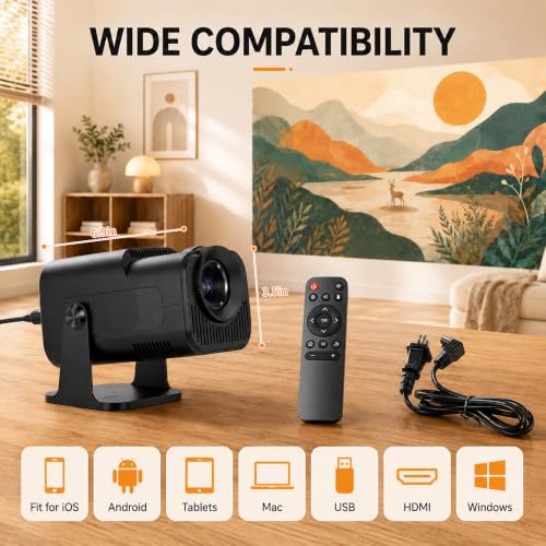 WiFi Art Projector for Tracing & Drawing, HD 1280x720, Adjustable Size