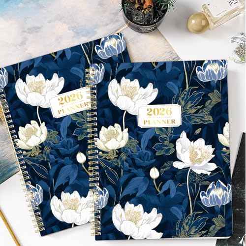 2026 Planner - Jan. 2026 - Dec. 2026, 8.5" x 11", Planner 2026 Weekly & Monthly, 2026 Calendar with 12 Monthly Tabs, Back Pocket