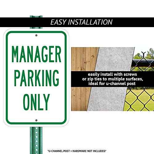 No Left Turn for Trucks with Graphic | 18" X 24" Heavy-Gauge Aluminum Rust Proof Parking Sign | Protect Your Business & Municipality | Made in The USA