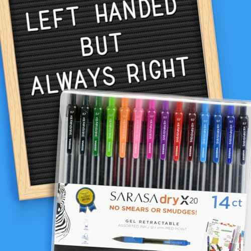 Zebra Pen Sarasa Dry X20 Retractable Gel Pens, 0.7mm Medium Point, Blue Ink with Rapid Dry Ink Technology, Ideal for Office Supplies and School Supplies, 36-Pack (46236)