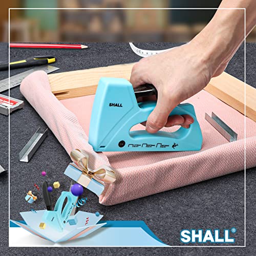 Blue Light Duty Staple Gun for Wood & Upholstery with 1600 Staples - Crafts & DIY