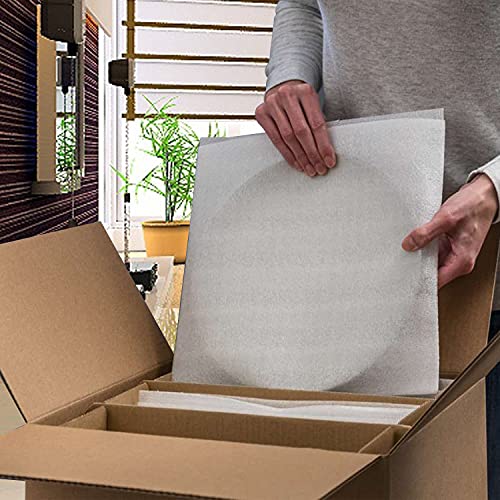 Foam Pouches & Wrap Sheets,4 Sizes 80 Count Sheets Cushioning for