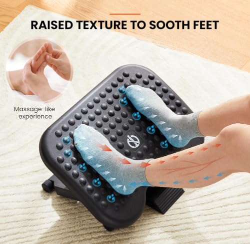 ErGear Adjustable Footrest Under Desk with 3 Height Settings – 66 cm x 44 cm x 42 cm