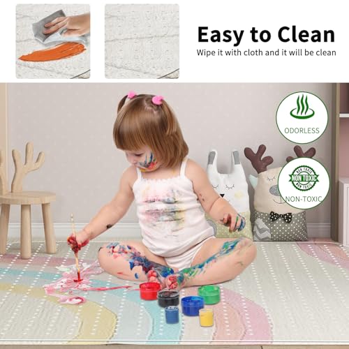 WASJOYE 48" x 60" Office Chair Mat for Carpet, Transparent Chair Mat with Non-Slip Rivets Carpet Protection for Computer Chair and Office Chair