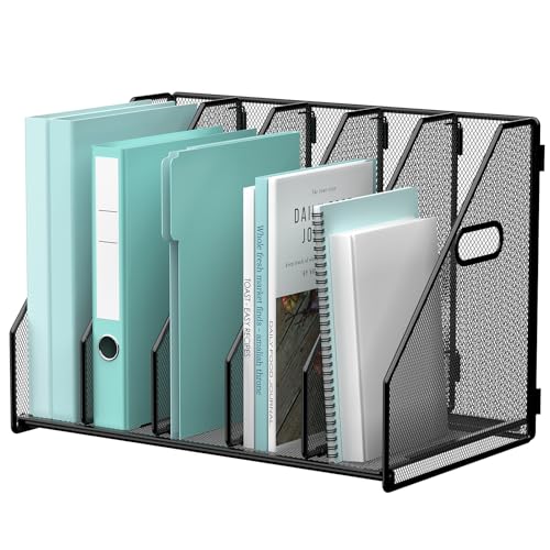 Gawerk 5-Section File Folder Organizer Desk Storage Rack Office Supplies