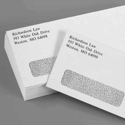 LUXPaper #9 Business Window Envelopes | Commercial Flap | Security Tint | 3 7/8" x 8 7/8" | White | 24lb. Text | 1,000 Qty