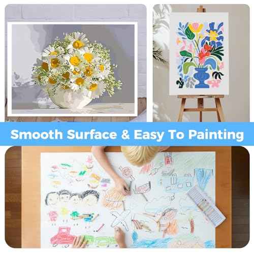 Foam Board 24" x 36" x 3/16" (5mm) - 12 Pack, White Poster Board, Double-Sided, Acid-Free Foam Core Board for Signs, Presentations, Schools, Offices, and Art Projects
