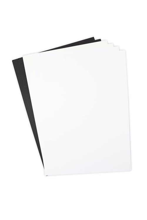 Sizzx Surfacez Cardstock A4 Black/Ivory/White 60PK | 665989 | Chapter 3 2022