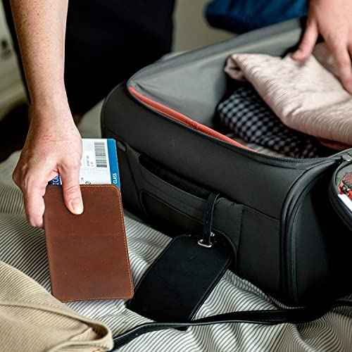 Leather field notes wallet cover for memo ? pocket sized notebook, fits 3.5¡± x 5.5¡± notebooks, separate pocket for cash, real top grain leather, multiple pockets for extra functionality and pen loop