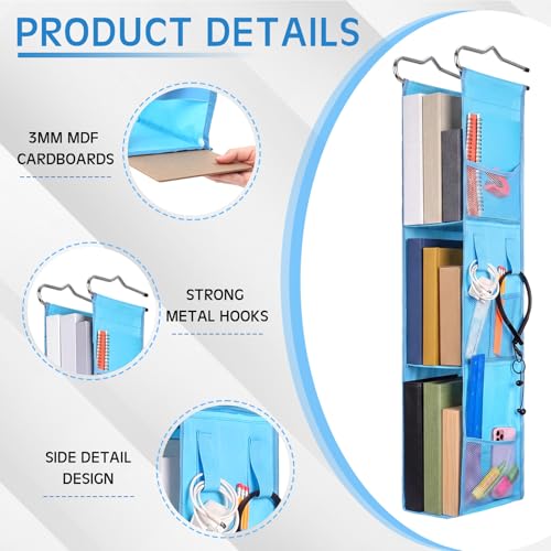 Harloon 14 Pcs Locker Accessories for School Organizer, Blue