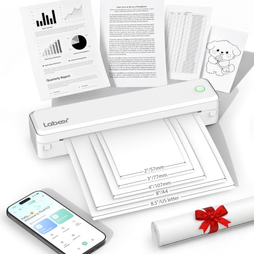 Labeer Wireless Bluetooth Thermal Printer Inkless Portable Office & Business