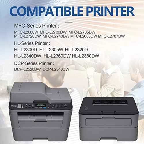 TN-660 Replacement for TN660 TN630 Toner Cartridge Black Ink for Brother MFC-L2700DW MFC-2740DW HL-L2300D L2320D L2340DW L2360DW L2380DW DCP L2540DW L2520DW Printer(3Pack)