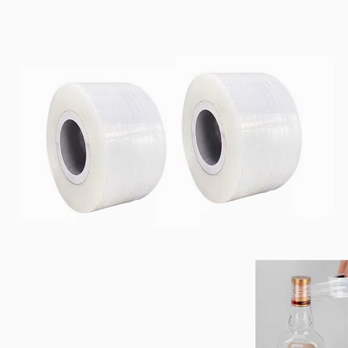 1.57 * 1312ft Heavy Duty Stretch Wrap, Stretch Film for Bottles Jars Seals Cans, Bottle Sealer Mini Shrink Wrap Roll, for Garden Grafting Plant Tape Packing Supplies