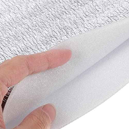DOITOOL Reusable Insulation Bags 50PCS Insulated Shipping Thermal Box Liners Metalized Box Liners Waterproof Insulated Shipping Container for Camping Picnic (20x20CM)