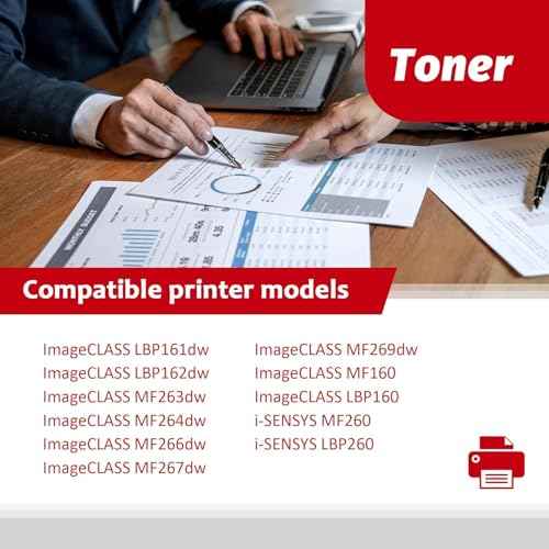 High-Yield 051 Black Toner Cartridge (2-Pack) - Vsenk Compatible CRG051 Toner Replacement for 051 Toner for ImageClass MF264dw MF267dw MF269dw LBP162dw Printer, 2168C001