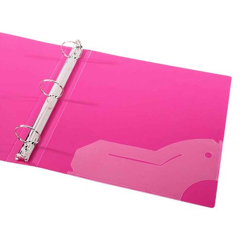 Filexec 3-Ring Binder, 1", Neon (50573-64970) - 12 Pack, Blue, Hot Pink, Purple, Green