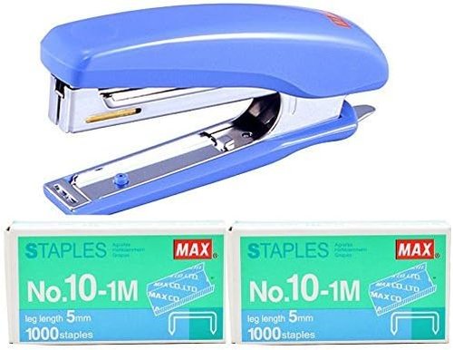 Max Stapler HD-10D | Heavy-Duty Stapler with 2000 Staples Included - Ideal for Office Use