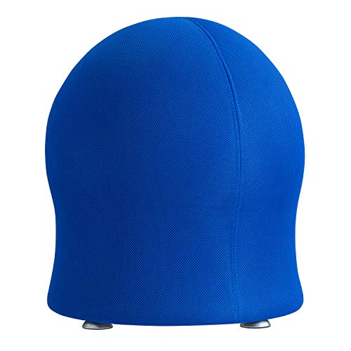 Safco Zenergy Ball Chair for Active Seating – Inflatable Anti-Burst Office Chair, Blue